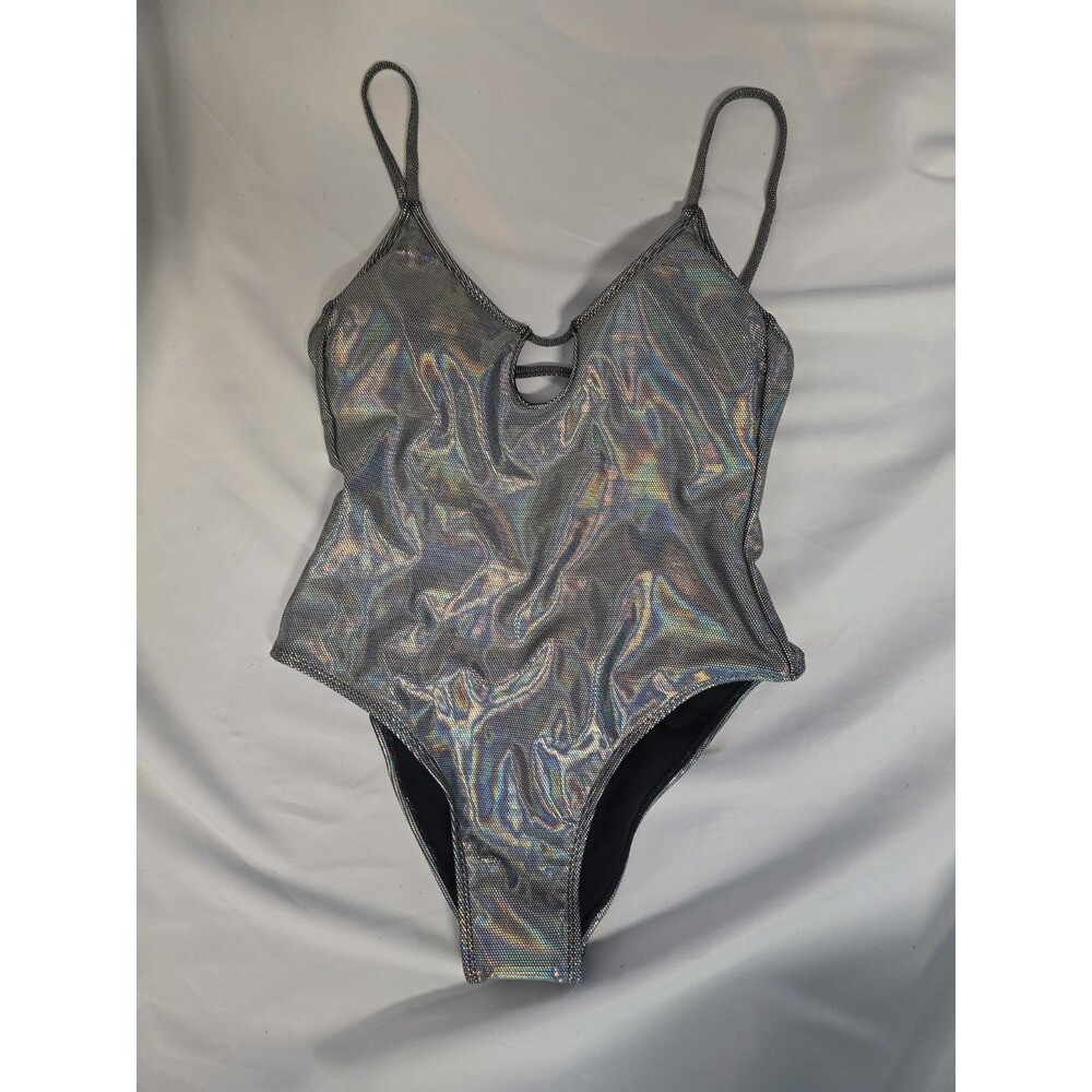 Juniors Fashion Shimmery One Piece Swimsuit (Size Med 7-9) New with Tags